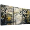 Canvas Art Wall Decor for Living Room Foggy Forest Painting Landscape Picture Modern Nature Artwork for Living Room Bedroom Bathroom Home Office Wall Decor Canvas Wall Decor