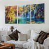 Lake Water Pictures Canvas Wall Art for Living room Bedroom Wall Decor,Waterfall Wall Art Print Paitnings for home Decor,Morden Artwork Sunset Tree Canvas Art