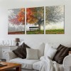 Canvas Prints Wall Art Decor Four Seasons Tree Picture Spring Summer Autumn Winter Tree Painting Artwork for Dining Room Kitchen Home Decor Framed Ready to Hang