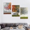 Canvas Prints Wall Art Decor Four Seasons Tree Picture Spring Summer Autumn Winter Tree Painting Artwork for Dining Room Kitchen Home Decor Framed Ready to Hang