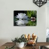 Canvas Prints Zen Wall Art Lotus Flower Prints Pictures for Bathroom Decor Spiritual Meditation Poster Artwork for Spa Decor Framed Read to Hang