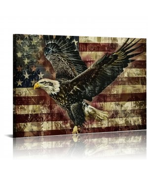 Flags Canvas Wall Art Hanging Pictures Home Decor Eagle Wall Decor Art Poster Bedroom Living Room Decor