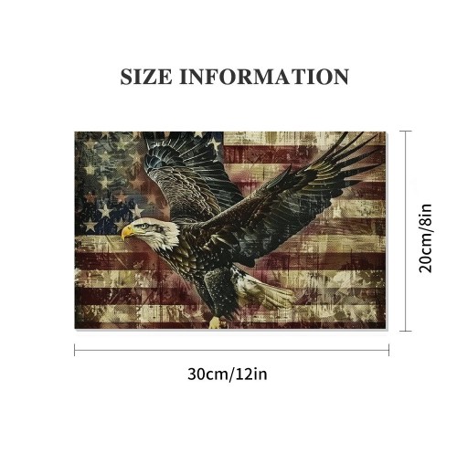 Flags Canvas Wall Art Hanging Pictures Home Decor Eagle Wall Decor Art Poster Bedroom Living Room Decor