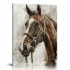 Vintage Horse Canvas Wall Art Brown Horse Canvas Pictures Wall Decor Farmhouse Animals Canvas Painting Rustic Artwork Canvas Prints Living Room Bedroom Bathroom Office Home Wall Decoration