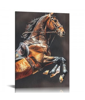 Horse Canvas Wall Art Black Wall Decor Picture Framed Canvas Wall Painting For Living Room Bedroom Office Ready To Hang