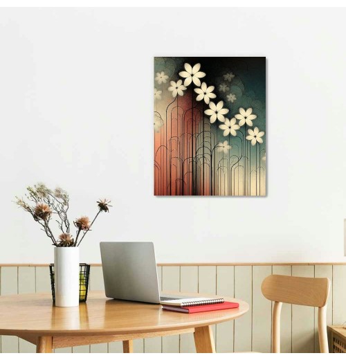 Wall Art Hanging Pictures Canvas Wall Art Modern Grace Abstract Flowers Artwork for Living Room Bedroom Home Decorations Wall Decor