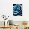 Canvas Wall Art Floral Pictures Wall Decor Flower Bloom Painting Print Flowers Artwork for Bathroom Bedroom Office Living Room Paintings Decorations Ready to Hang