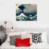 Great Wave of Kanagawa Katsushika Hokusai Giclee Canvas Prints Wall Art Abstract Seascape Pictures Paintings for Living Room Home Decorations Large Modern Stretched and Framed Sea Artwork