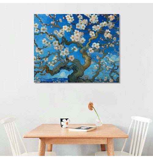 Modern Floral Giclee Canvas Prints Oil Paintings Flowers Pictures on Canvas Wall Art Ready to Hang for Bedroom Home Decorations