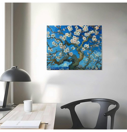 Modern Floral Giclee Canvas Prints Oil Paintings Flowers Pictures on Canvas Wall Art Ready to Hang for Bedroom Home Decorations